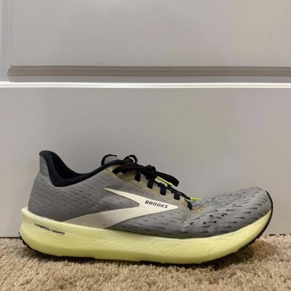 Brooks Hyperion Tempo Shoes Mens Size 10 Gray Road Running Sneakers 1103391D099